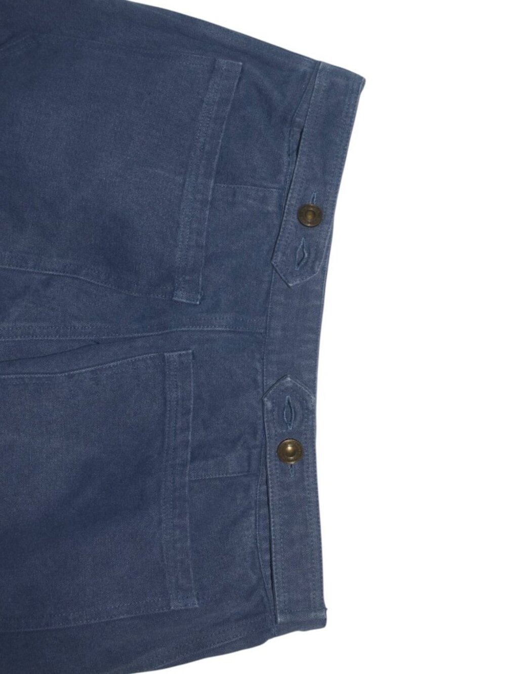 Sonderhaus Daphne Trouser Pants Barrel Shape Knee Patches Blue L - Picture 8 of 9